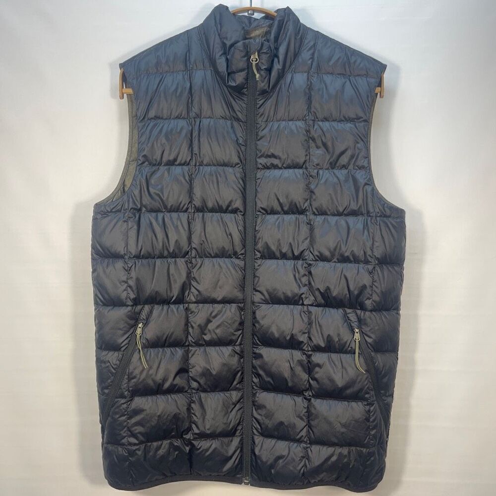 REI Lightweight Nylon Goose Down Full Zip Sleeveless Puffer Vest Size Small